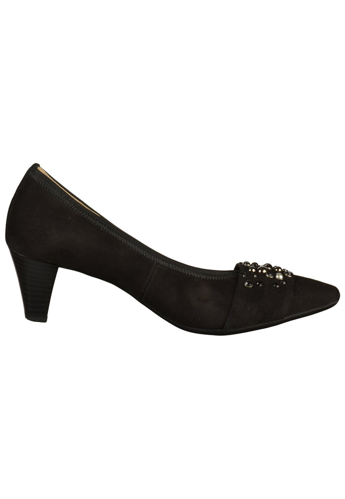 Gabor Pumps Nubuk / Naturleder Schwarz