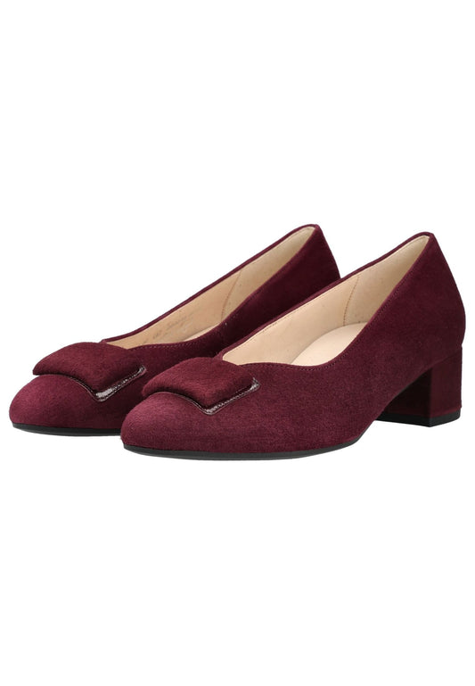 Gabor Pumps Veloursleder Bordeaux