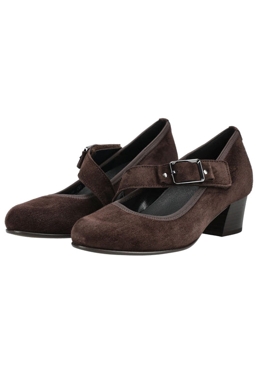 Gabor Pumps Veloursleder Mocca
