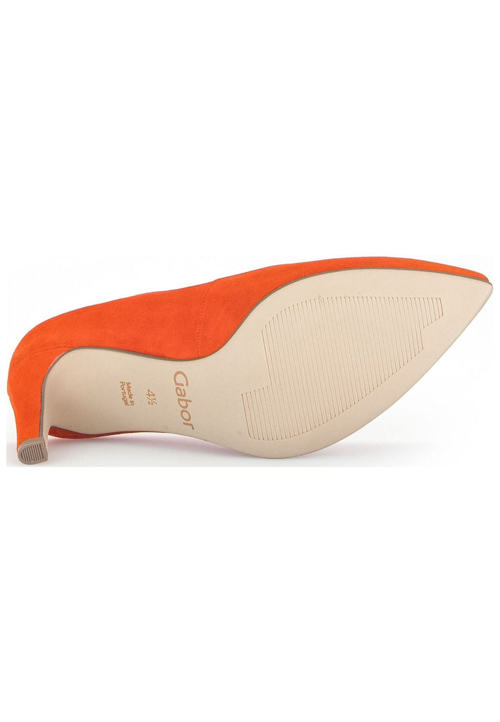 Gabor Pumps Veloursleder Orange