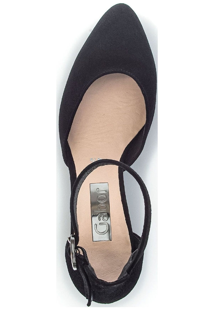 Gabor Pumps Veloursleder Schwarz