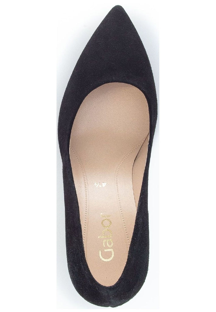 Gabor Pumps Veloursleder Schwarz