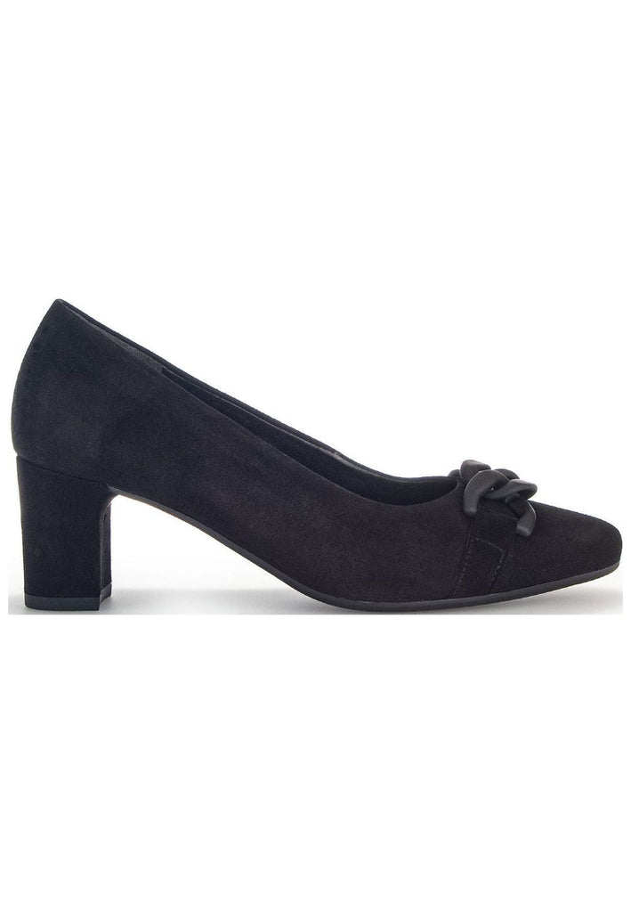 Gabor Pumps Veloursleder Schwarz