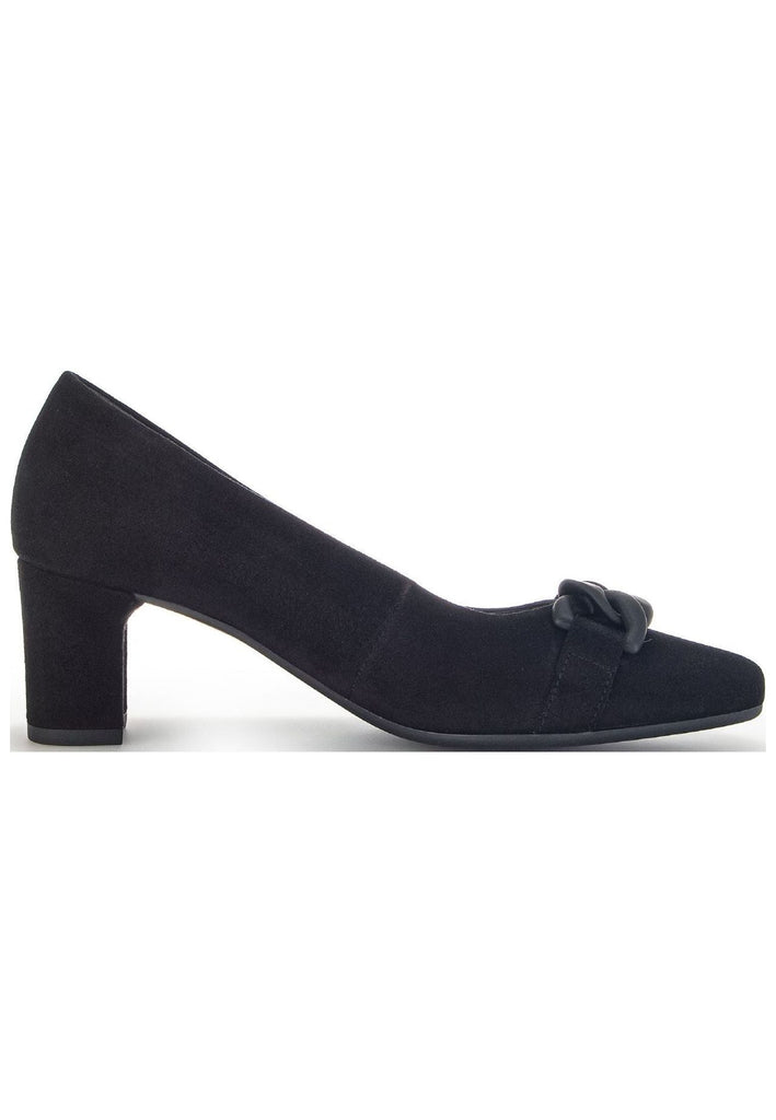 Gabor Pumps Veloursleder Schwarz