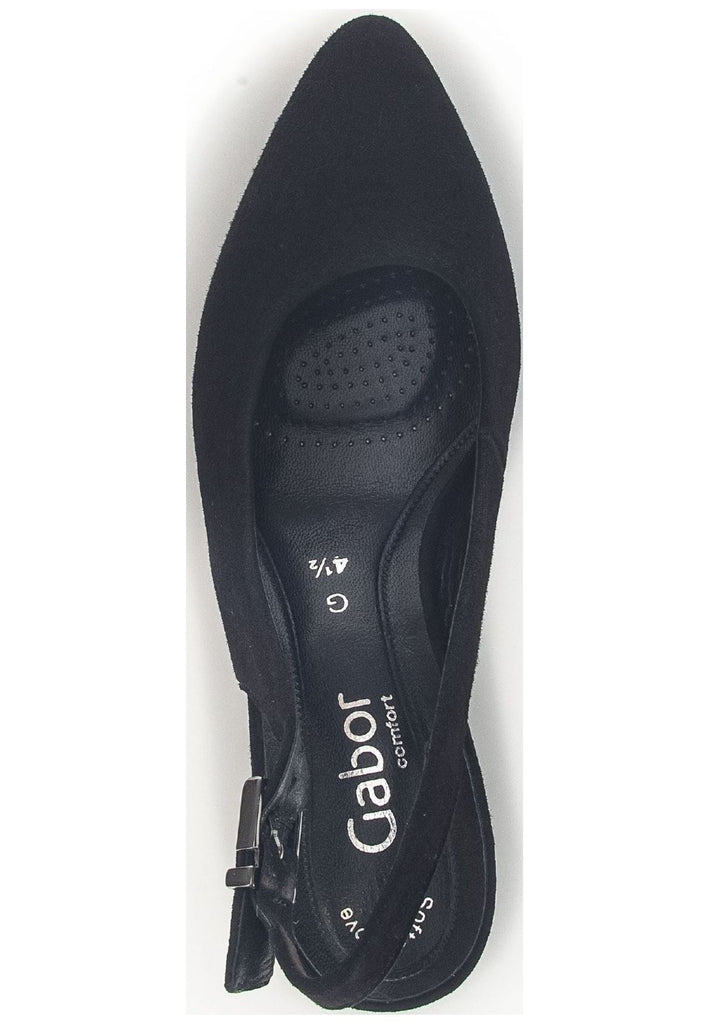 Gabor Pumps Veloursleder Schwarz