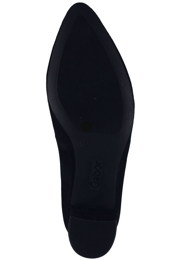 Gabor Pumps Veloursleder Schwarz