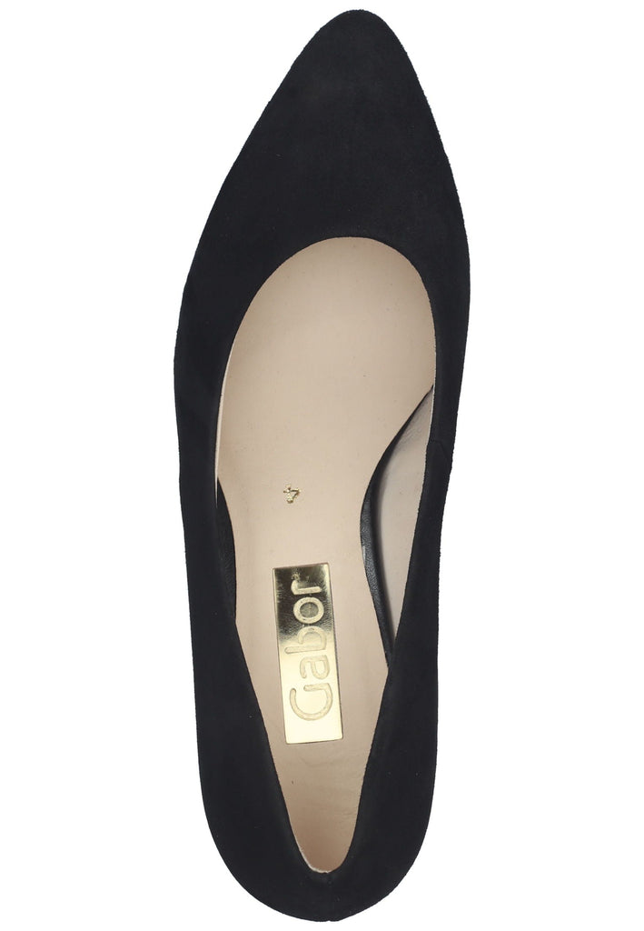 Gabor Pumps Veloursleder Schwarz