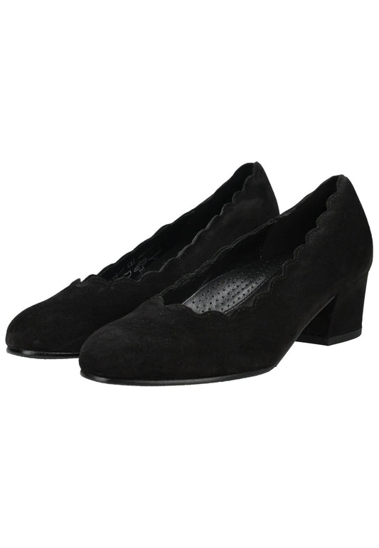 Gabor Pumps Veloursleder Schwarz