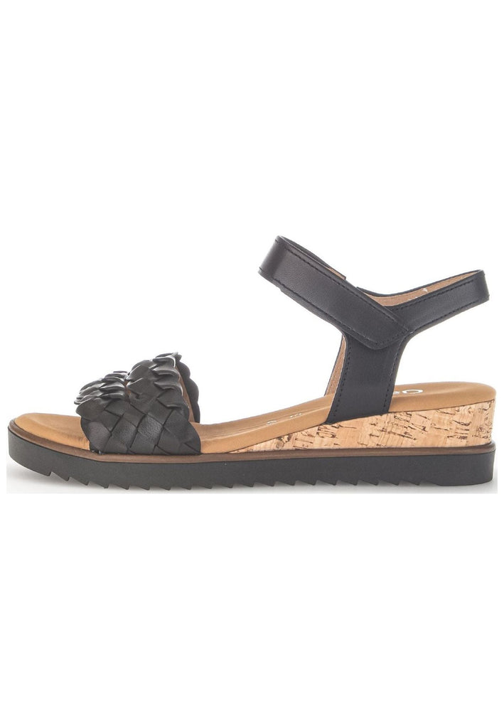 Sandalen Gabor Sandalen Glattleder Schwarz