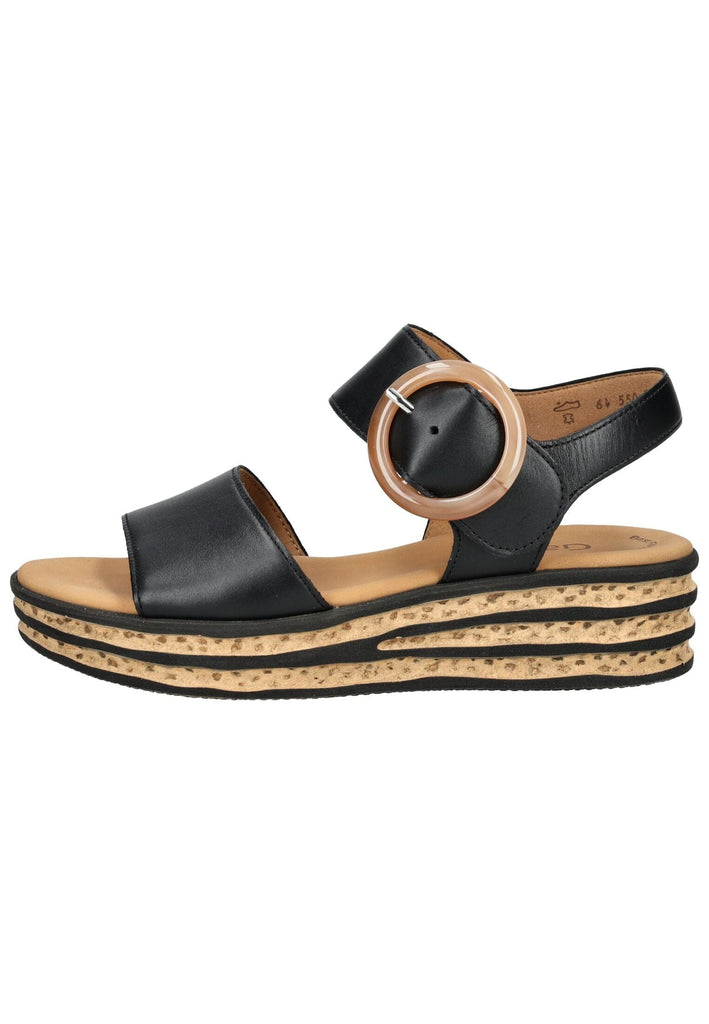 Sandalen Gabor Sandalen Nappaleder Schwarz