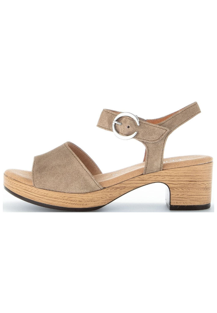Sandalen Gabor Sandalen Veloursleder Braun