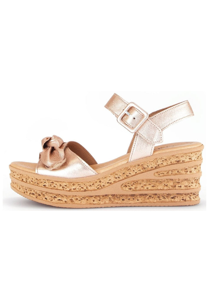 Sandalen Gabor Sandalen Veloursleder Bronze