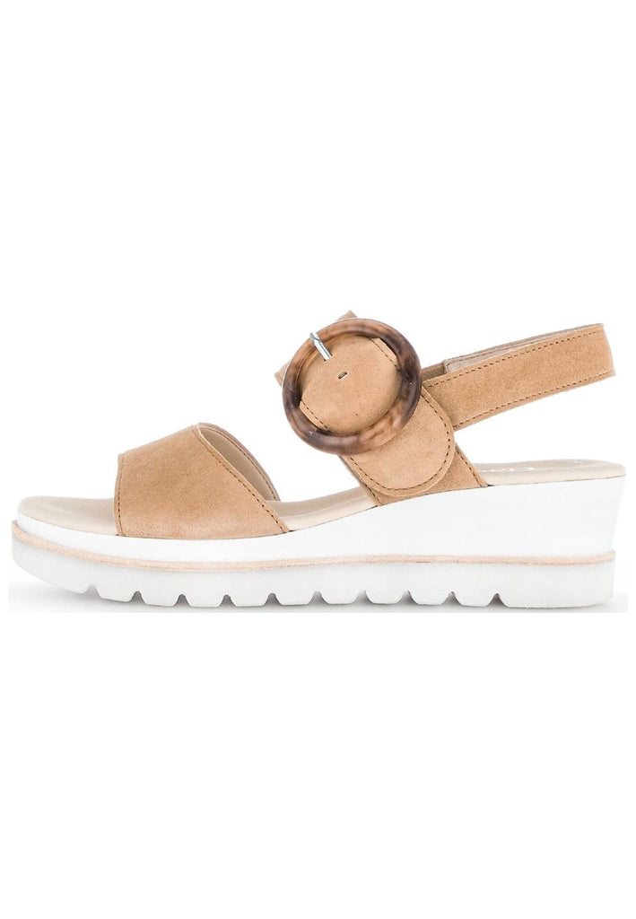 Sandalen Gabor Sandalen Veloursleder Caramel