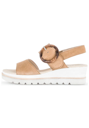 Sandalen Gabor Sandalen Veloursleder Caramel