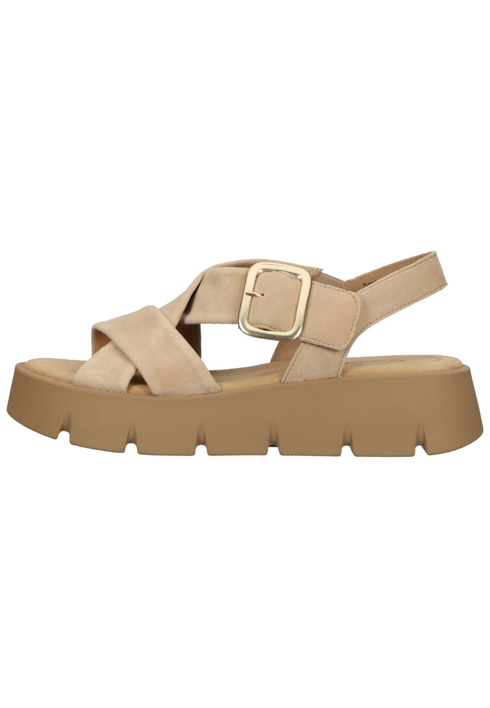 Sandalen Gabor Sandalen Veloursleder Caramel