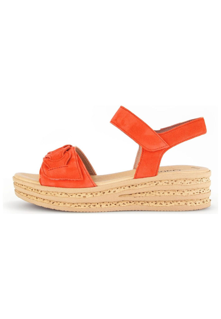 Sandalen Gabor Sandalen Veloursleder Dunkelorange
