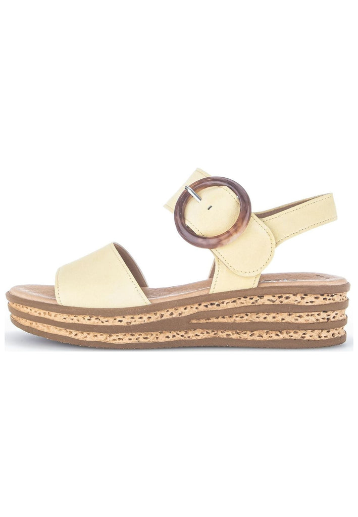 Sandalen Gabor Sandalen Veloursleder Gelb