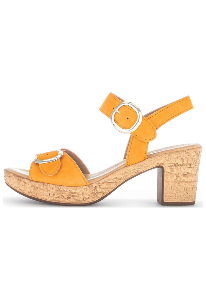 Sandalen Gabor Sandalen Veloursleder Gelb