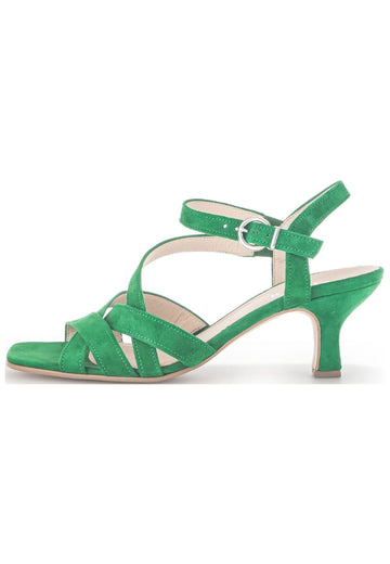 Sandalen Gabor Sandalen Veloursleder Grün