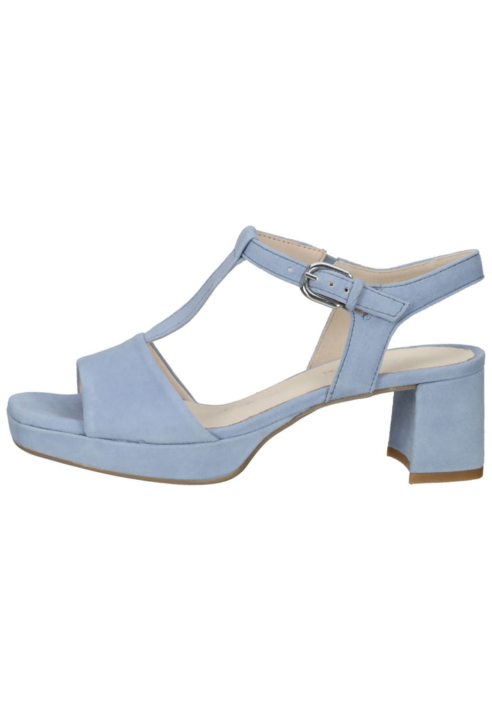 Sandalen Gabor Sandalen Veloursleder Hellblau
