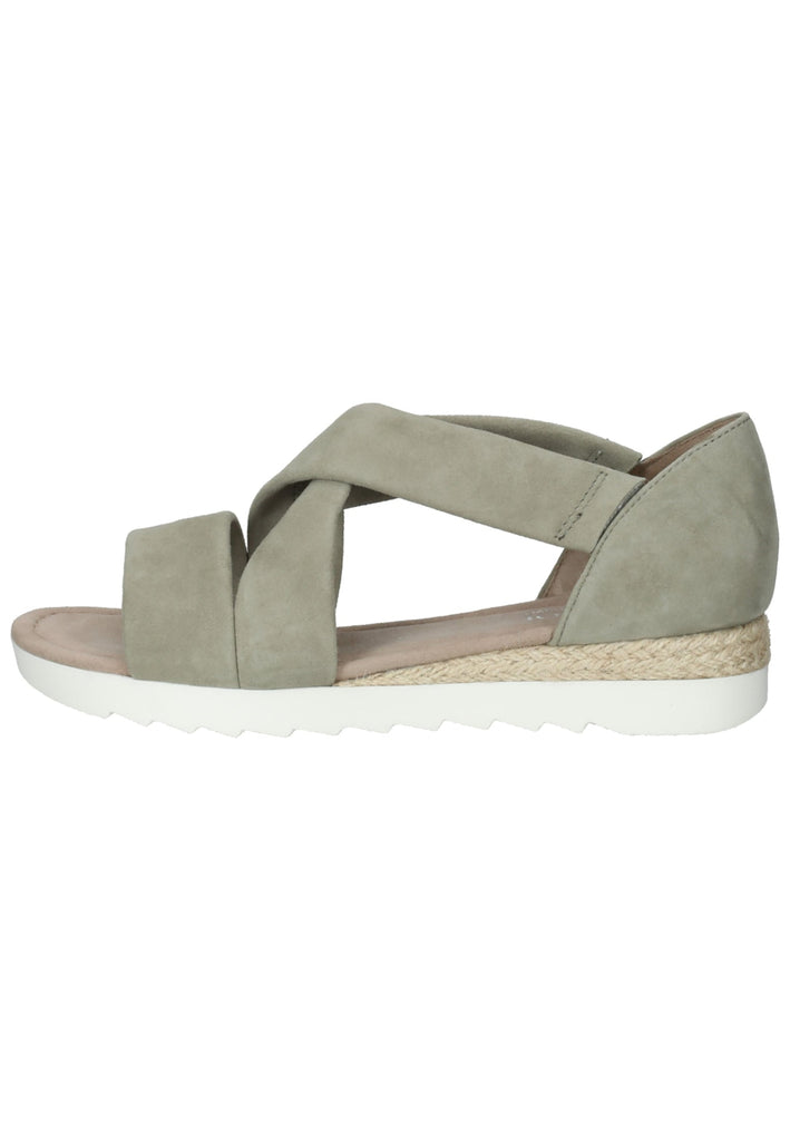 Sandalen Gabor Sandalen Veloursleder Khaki