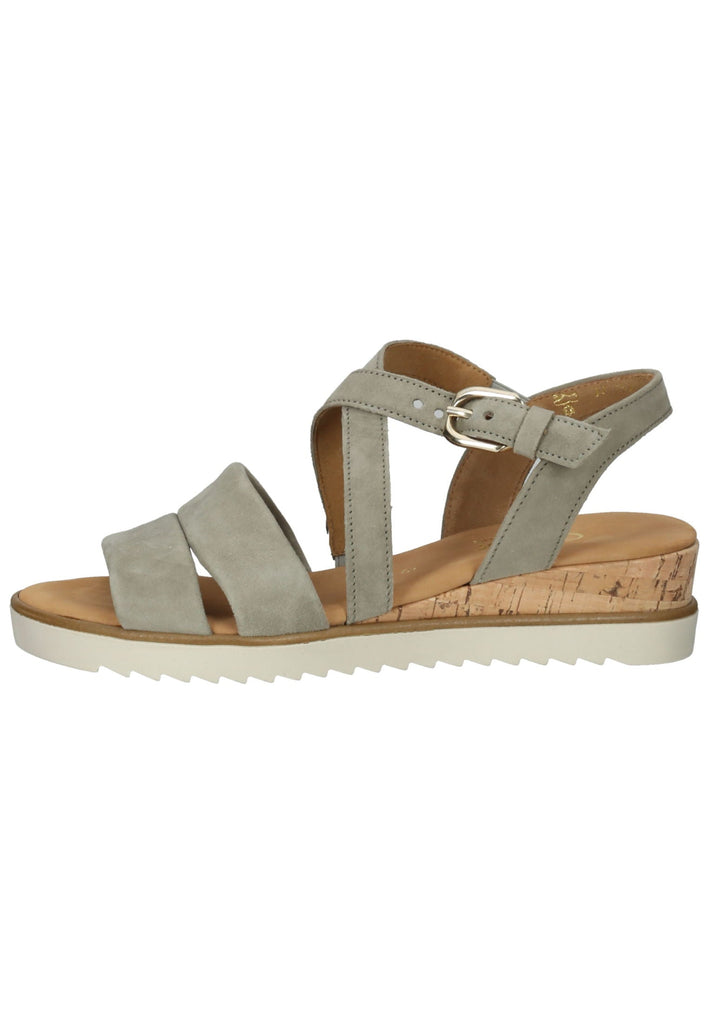Sandalen Gabor Sandalen Veloursleder Khaki