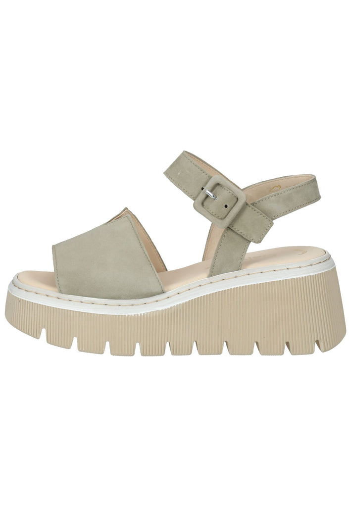 Sandalen Gabor Sandalen Veloursleder Khaki