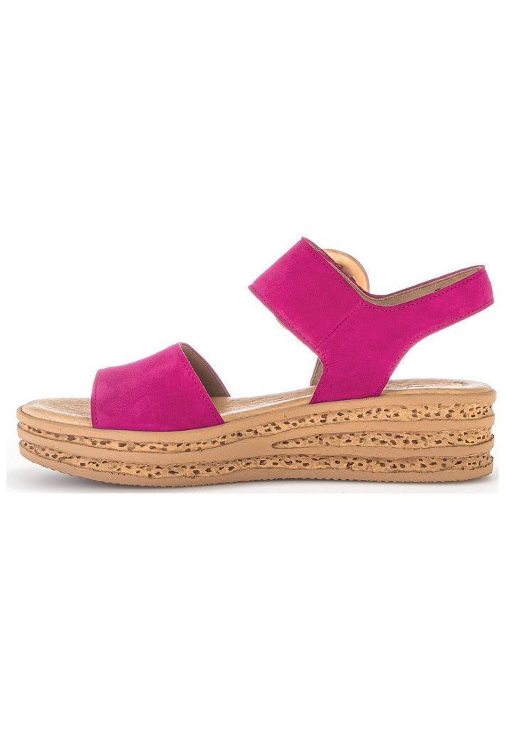 Sandalen Gabor Sandalen Veloursleder Pink