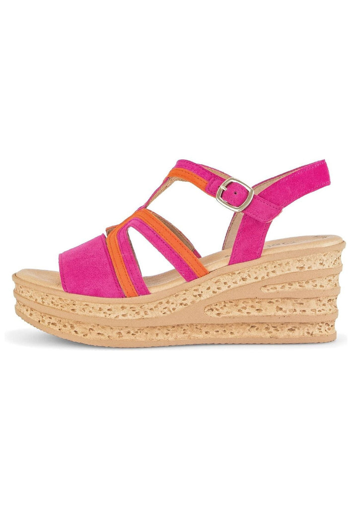 Sandalen Gabor Sandalen Veloursleder Pink