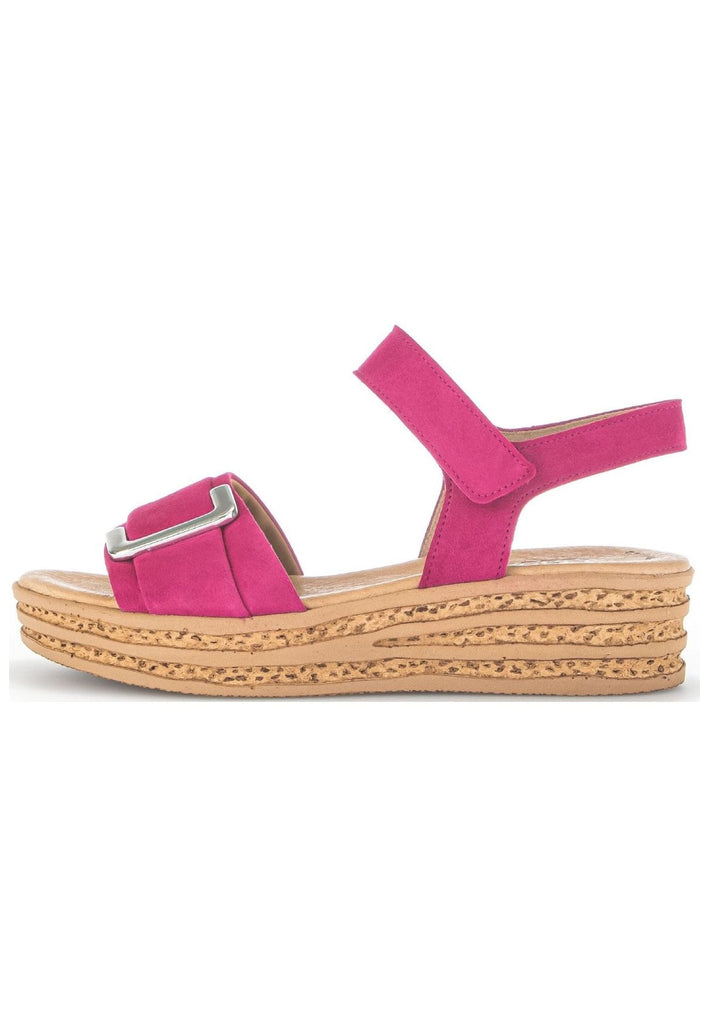 Sandalen Gabor Sandalen Veloursleder Pink