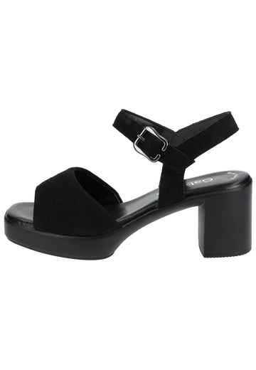 Sandalen Gabor Sandalen Veloursleder Schwarz
