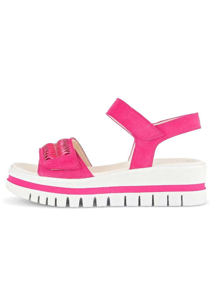 Sandalen Gabor Sandalen Veloursleder/Textil Pink