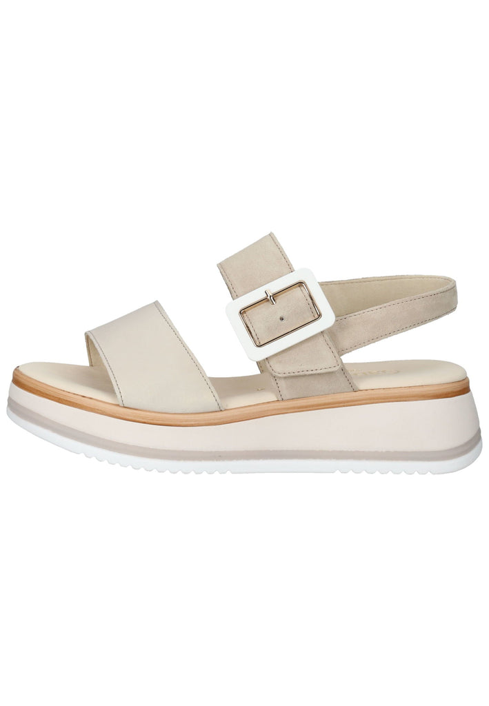 Sandalen Gabor Sandalen Veloursleder/Textil Puder