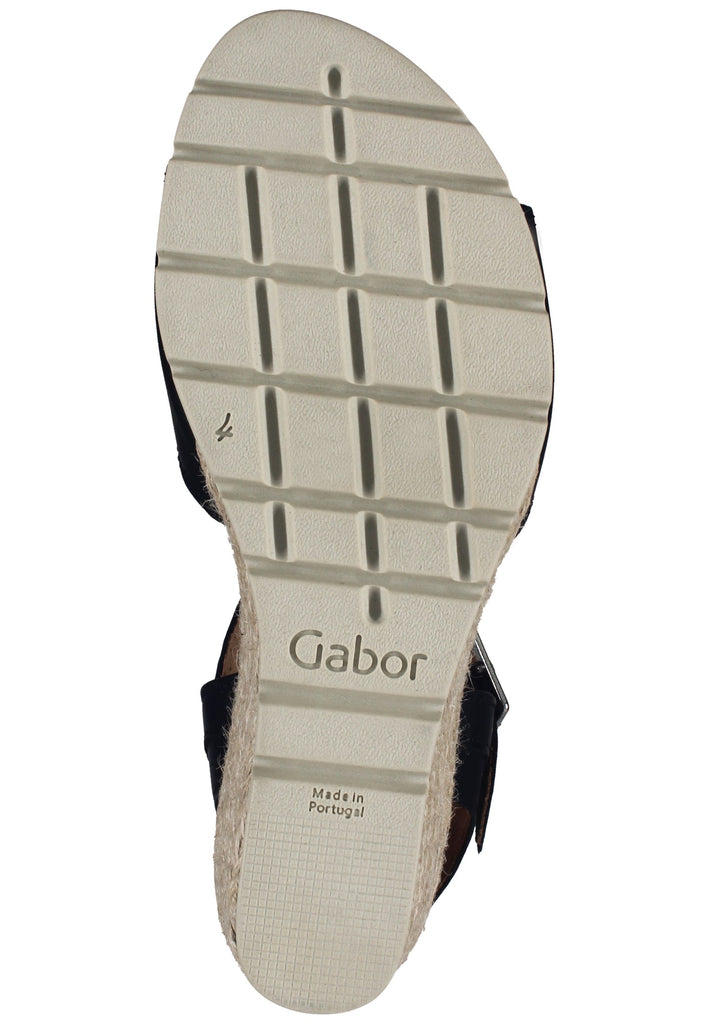 Gabor Sandalen Glattleder Schwarz