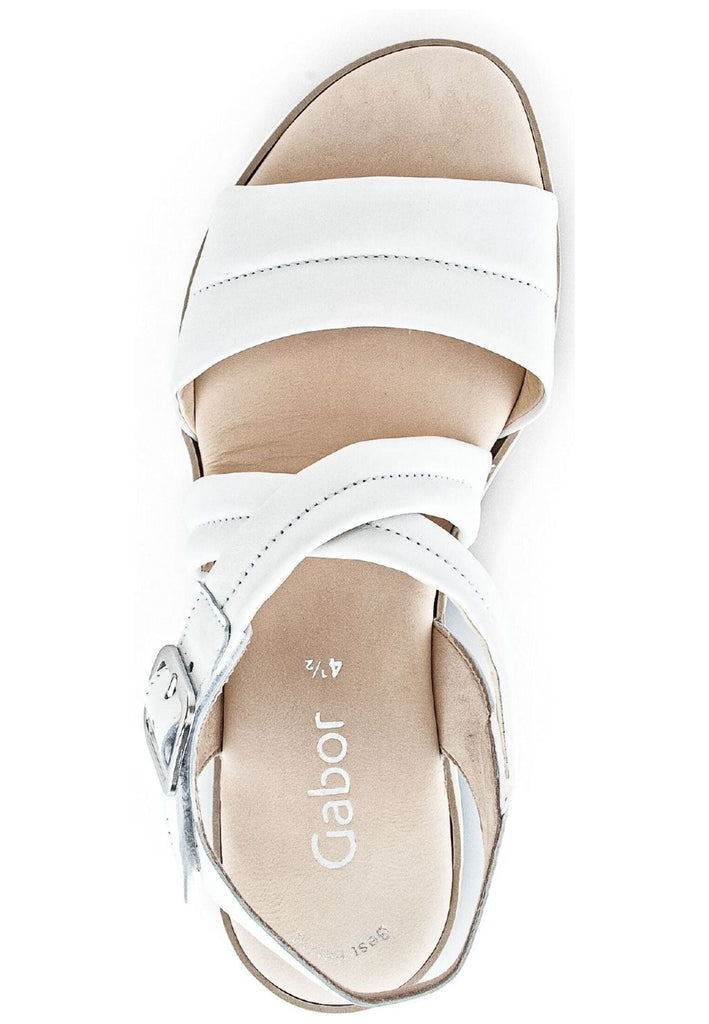 Gabor Sandalen Glattleder Weiß