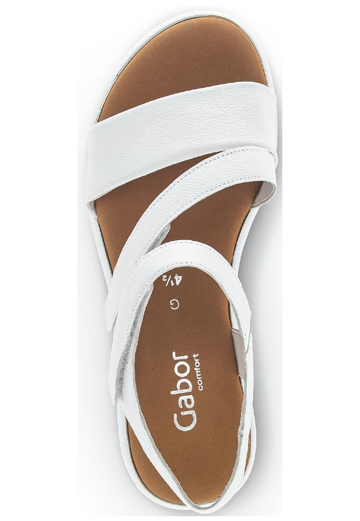 Gabor Sandalen Glattleder Weiß