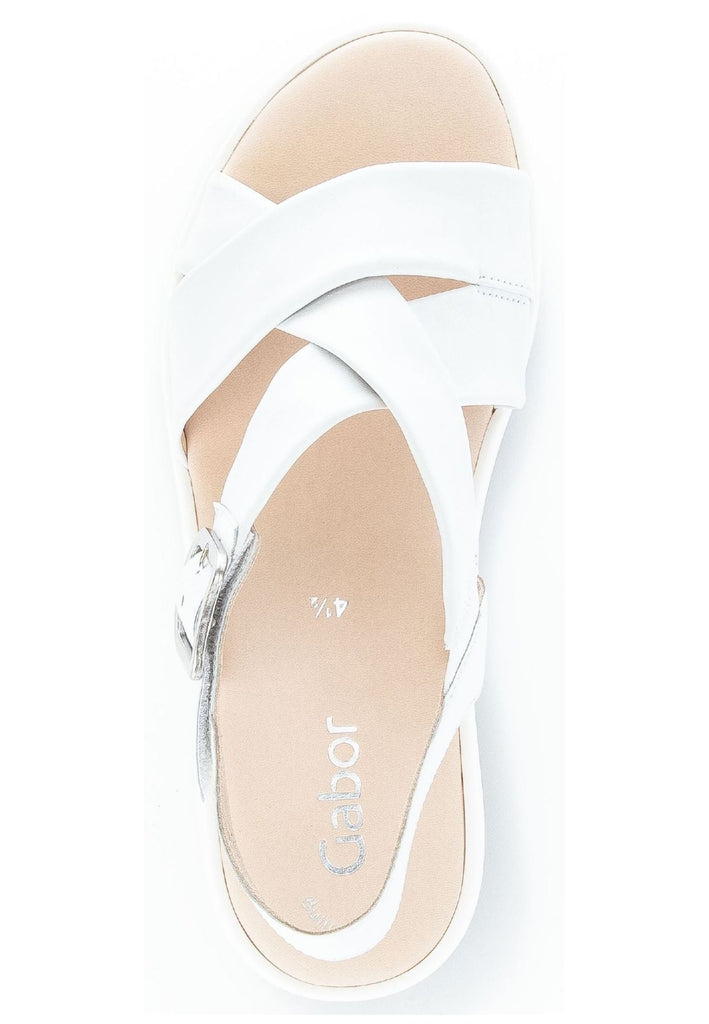 Gabor Sandalen Glattleder Weiß