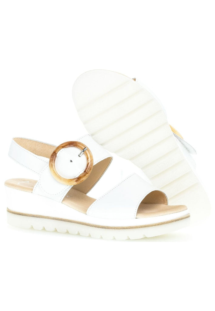 Gabor Sandalen Glattleder Weiß