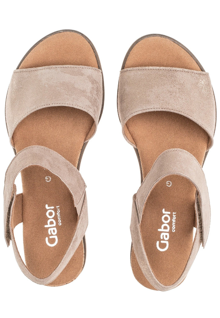Gabor Sandalen Leder Beige