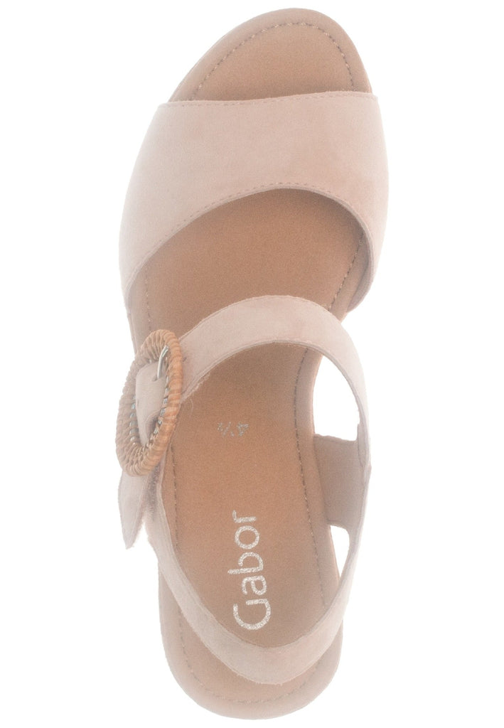 Gabor Sandalen Leder Beige/Rosa