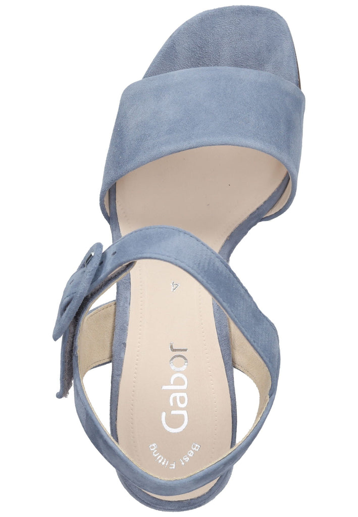 Gabor Sandalen Leder Blau
