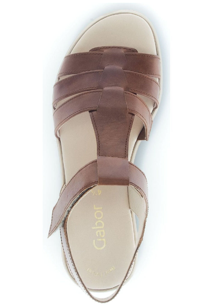Gabor Sandalen Leder Camel