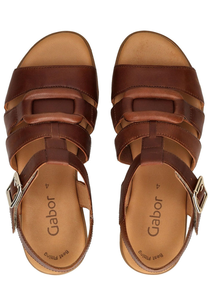 Gabor Sandalen Leder Camel
