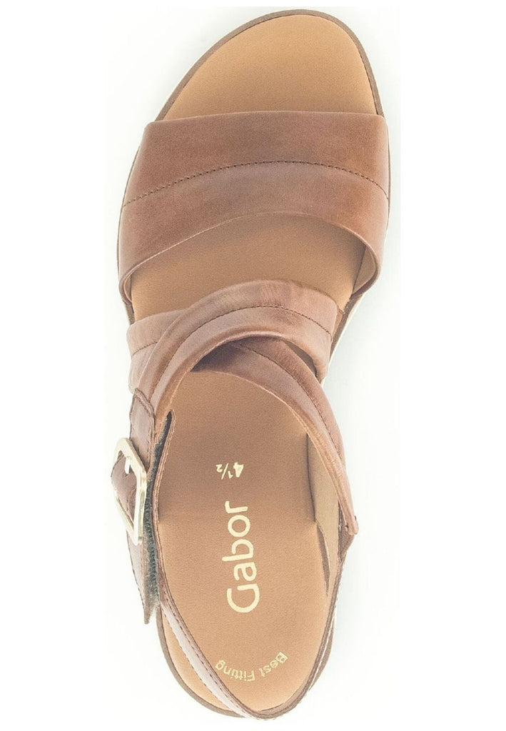 Gabor Sandalen Leder Camel