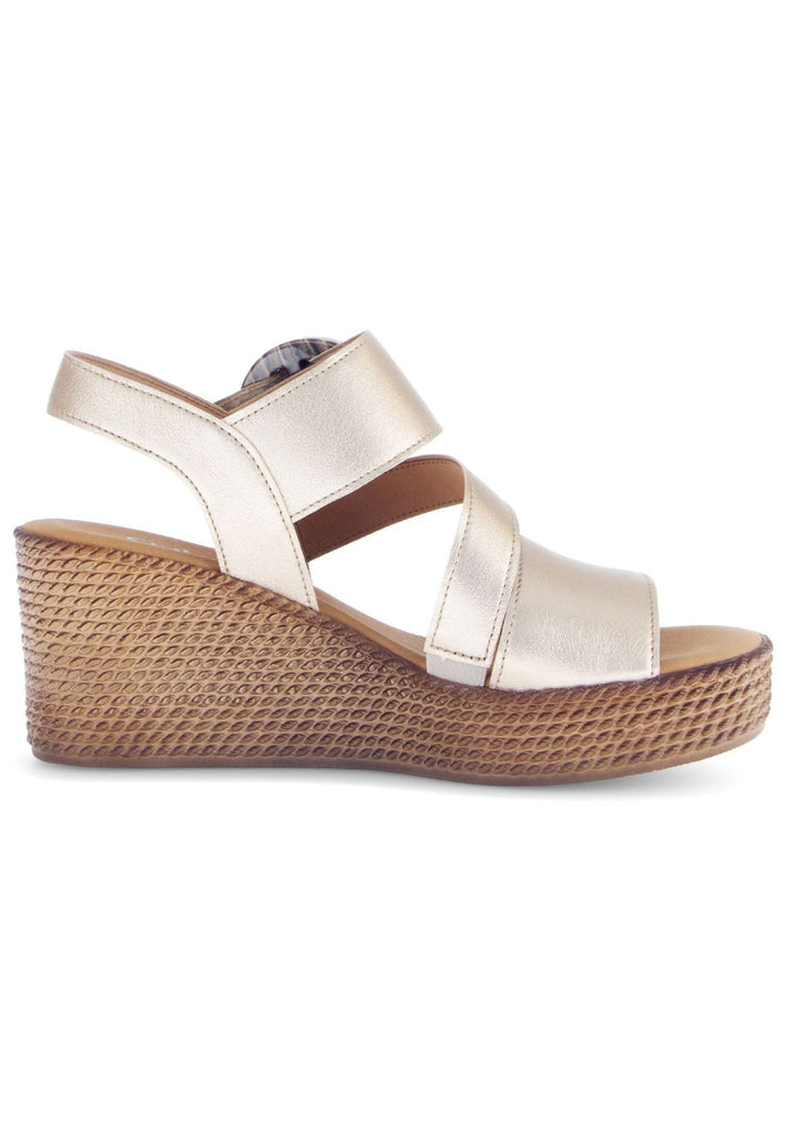 Gabor Sandalen Leder Champagner