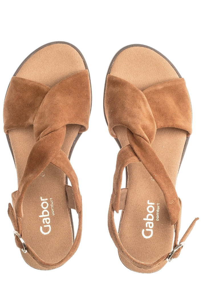 Gabor Sandalen Leder Cognac