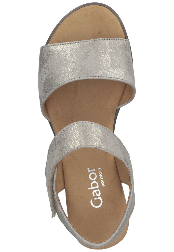 Gabor Sandalen Leder Grau