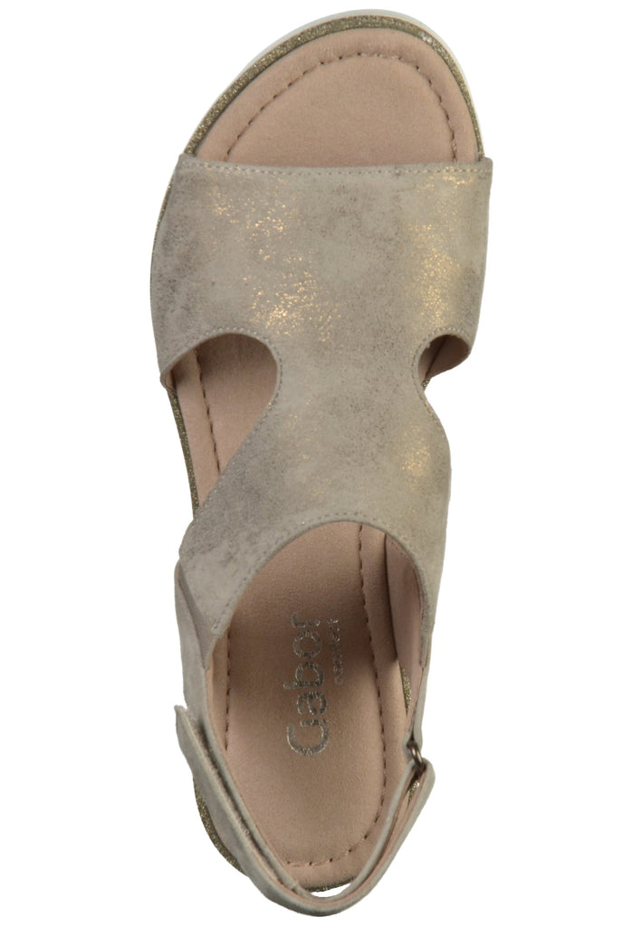 Gabor Sandalen Leder Grau