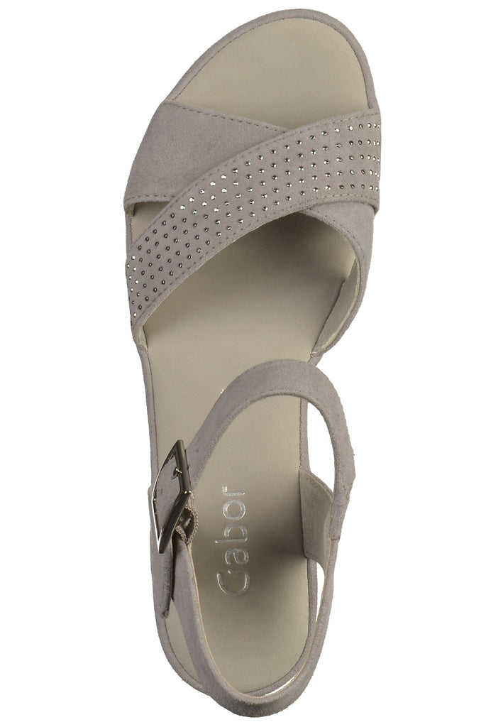 Gabor Sandalen Leder Grau