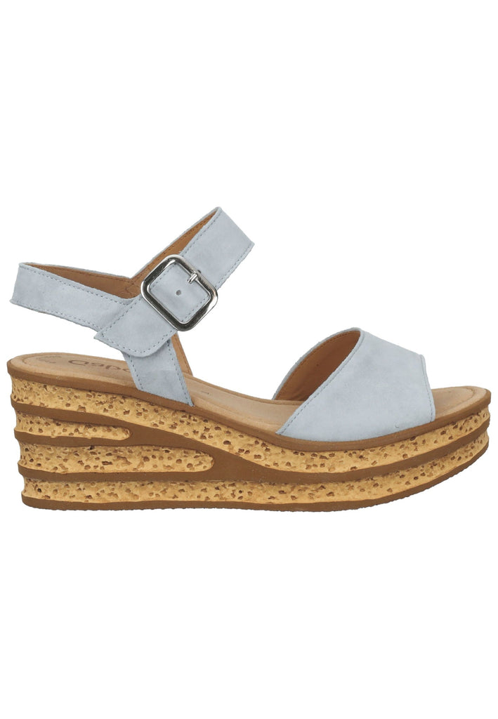 Gabor Sandalen Leder Hellblau